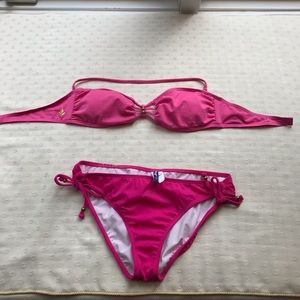 Reef Bathing Suit Pink with Gold Accents Worn Once